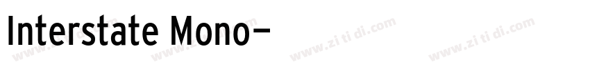 Interstate Mono字体转换